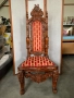 Антикварен трон,кресло,Барок ,комплект 4броя , снимка 5