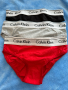 Комплект дамско бельо Calvin Klein за малко дупе бикини 3 броя гащи, снимка 2