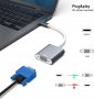 Benfei USB-C към VGA адаптер, Thunderbolt 3, USB тип C мъжки към VGA женски адаптер, снимка 3