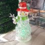 3182 Светеща коледна украса Весел Снежко, 24 см, снимка 2