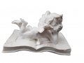 Статуетка Ahelos, Ангел, Бял, 12х7х6 см