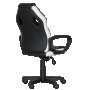 Геймърски стол Carmen 7601 - черен-бял ПРОМО, снимка 2