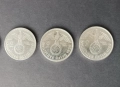 2 райхсмарки, сребърни монети Германия, Третия райх, снимка 1