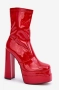 Червени лачени ботуши, снимка 3