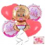 Комплект Балони "Baby Girl" /5 броя/, снимка 1 - Декорация за дома - 32826439