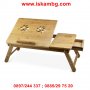 Бамбукова маса за лаптоп с охладител Bamboo Table, снимка 10