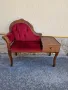 Уникална антикварна английска салонна пейка , снимка 1