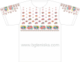 Тениска с щампа по оригинални мотиви на бродерии от регион „Северозападна България“, снимка 1 - Тениски - 44874372