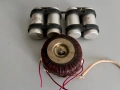 Тороидален трансформатор за усилвател + кондензатори, снимка 1