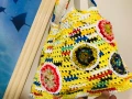ДАМСКА ЧАНТА ПЛЕТЕНА НА КУКА-ТИП ТОРБА С ПОДАРЪК-ОЧИЛА, снимка 2