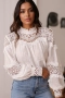 Бяла блуза, Елегантна риза, Блуза дантела, снимка 2