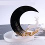 Голяма Луна с Елен или Коте силиконов молд форма фондан шоколад гипс смола декор, снимка 4