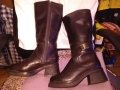 Gewmark Hamburg sole m. Italy естествена кожа маркови ботуши №37 отлични с подплата ток-45мм Н-420мм, снимка 4