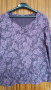 Блуза бордо на цветя, снимка 1 - Блузи с дълъг ръкав и пуловери - 44898953