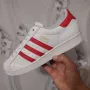 adidas Superstar 'White Scarlet номер 44 2/3  оригинални маратонки / кецове , снимка 3