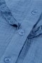 Дамска риза с дълъг ръкав и къдрички в син цвят, снимка 7