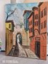 Голяма картина Стария град Пловдив 95см 
