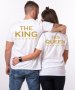 Тениски за семейства и влюбени двойки THE KING HIS QUEEN, снимка 2