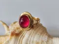 Златен пръстен 14 С 585 с рубин, снимка 1