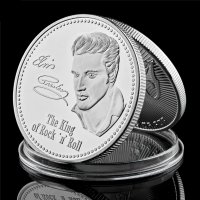 Монета Елвис Пресли, снимка 3 - Нумизматика и бонистика - 39342937
