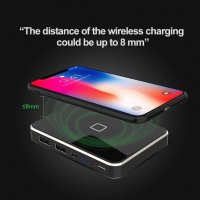 X-DRAGON 13000mAh Power Bank с безжично Qi зареждане, с два USB изхода, снимка 4 - Външни батерии - 38459633