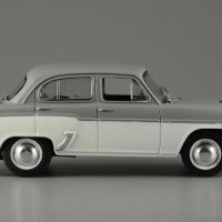 Москвич 407 1961 двуцветен - мащаб 1:43 на ДеАгостини модела е нов в блистер, снимка 5 - Колекции - 43641272