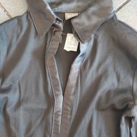 Блуза - риза с яка от сатен, снимка 9 - Блузи с дълъг ръкав и пуловери - 28406447