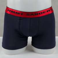 Памучни мъжки боксерки в тъмносиньо, черно и бяло марка Jimmy Sanders, снимка 4 - Бельо - 32475849