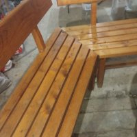 Продавам дървени маса и ъглови пейки , снимка 6 - Градински мебели, декорация  - 44011211