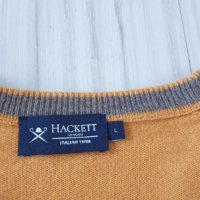 Hackett  Merino Cashmere Italian Yarn  / L НОВО! ОРИГИНАЛ! Мъжки Вълнен Пуловер!, снимка 17 - Пуловери - 43869237