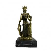 Статуетка Ahelos, Атина Палада, Метална, Златиста, 9 см., снимка 2 - Арт сувенири - 37402465