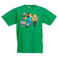Детска тениска майнкрафт Minecraft 1, снимка 3 - Детски тениски и потници - 32697681
