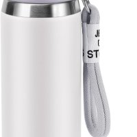 GIOGD Термоизолирана вакуумна спортна бутилка за вода от неръждаема стомана 700 мл, бяла, снимка 1 - Спортна екипировка - 43573200