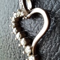 Сребърна висулка - екстравагантно сърце с циркони - арт !, снимка 8 - Колиета, медальони, синджири - 43712370