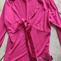 цикламена памучна блуза, снимка 4 - Туники - 28050721