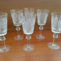 Кристални чаши Ропотамо , снимка 1 - Антикварни и старинни предмети - 30375655