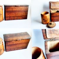 Стари дървени кухненски кутии -Царство България., снимка 3 - Други ценни предмети - 39693595