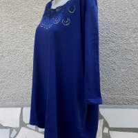 8XL Нова блуза M. Collection в синьо, снимка 7 - Туники - 37340486