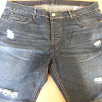 Мъжки дънкови къси панталони - XL, снимка 6 - Къси панталони - 40130552