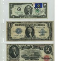 VARIO 3C – прозрачни листа за три банкноти на лист – 195х85, снимка 1 - Филателия - 35299428
