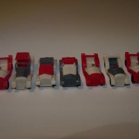 7 малки пластмасови колички играчки от времето на соца, снимка 2 - Коли, камиони, мотори, писти - 38595267