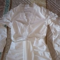 Комплект блуза и пола в бяло, снимка 1 - Комплекти - 36864302