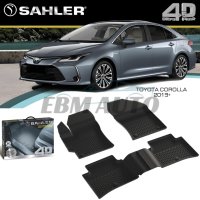 Гумени Стелки SAHLER 4D TOYOTA COROLLA SD 2019 +, снимка 1 - Аксесоари и консумативи - 44090000