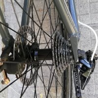 алуминиев велосипед carrera 26 цо 2x8 ск shimano аиро капли две дискови сперачки много запазено , снимка 5 - Велосипеди - 38145911