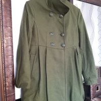 Дамско зелено палто Л/ХЛ, снимка 3 - Палта, манта - 27293994
