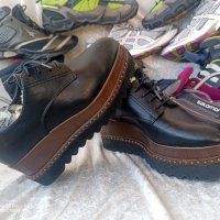 КАТО НОВИ дамски обувки CATWALK®  на ПЛАТФОРМА 36 - 37 original, 100% естествена кожа,GOGOMOTO, снимка 9 - Дамски ежедневни обувки - 43896103