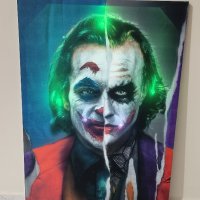 Светеща картина с LED осветление - Joker 2, снимка 2 - Картини - 40379501