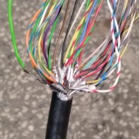 Многожилен калайдисан меден кабел с екранировка, снимка 1 - Друга електроника - 39405639