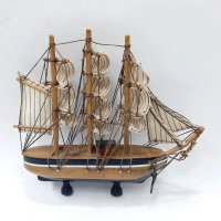 Старинен модел на кораб (13.3), снимка 5 - Колекции - 44049020
