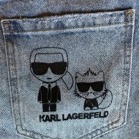 Къси дънкови панталонки Karl Lagerfeld, снимка 1 - Къси панталони и бермуди - 36793300